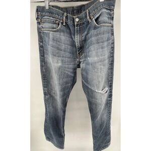 Levis 513 Jeans Mens 36x32 Blue Classic Slim Fit Stretch‎ Denim